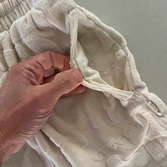 Rip Curl Desert Dreams Terry Short in cream women's size medium - Picture 3 of 5